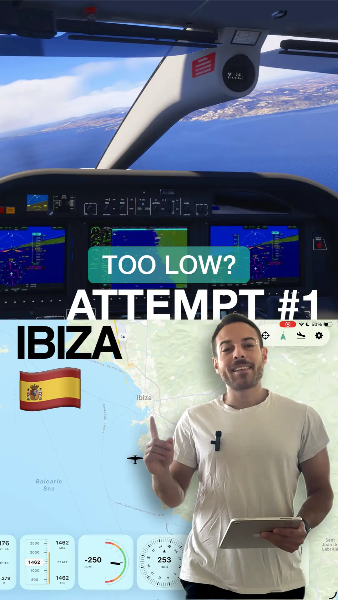 Ibiza (LEIB) landing attempt thumbnail