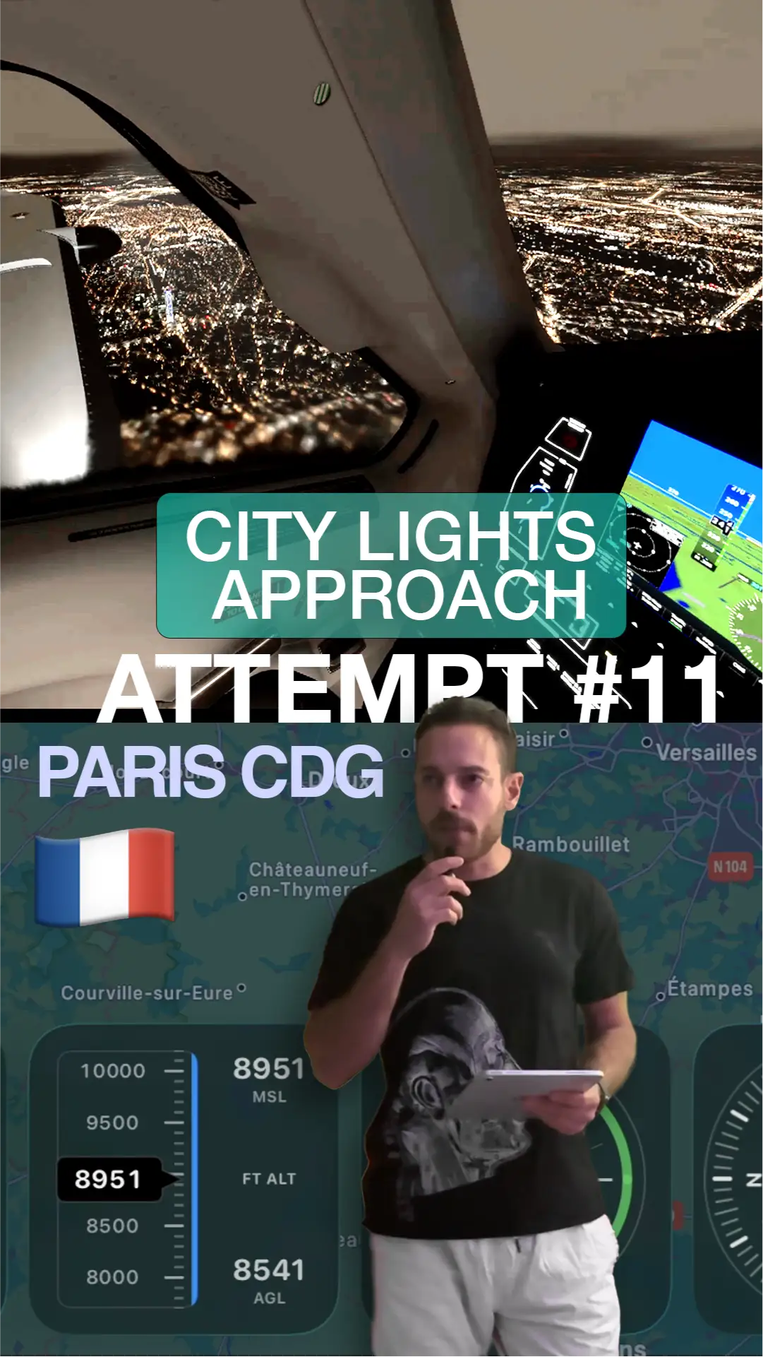 Paris CDG (LFPG) landing attempt thumbnail