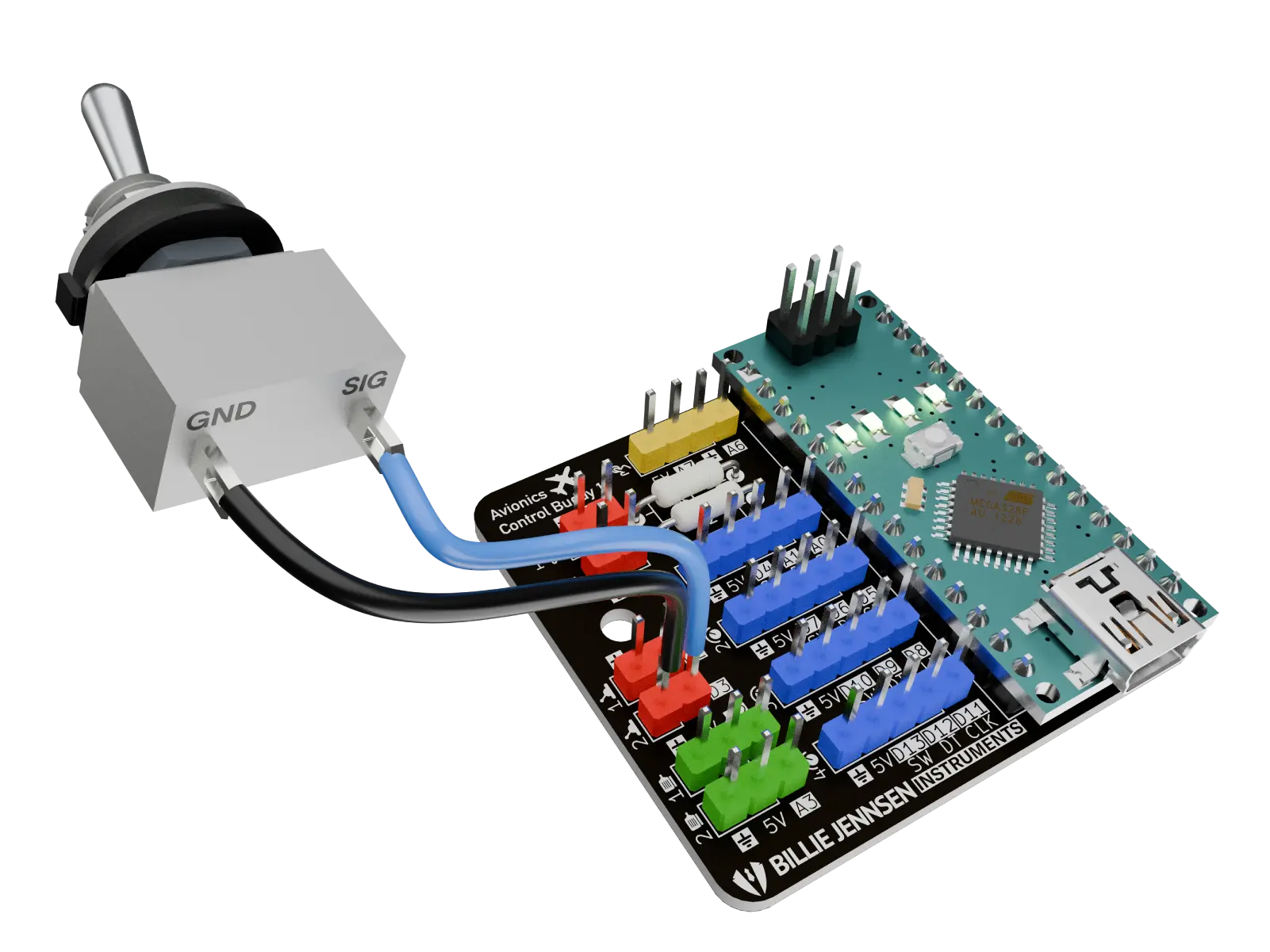Instruction preview: connecting a toggle switch