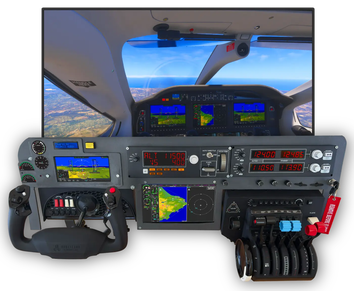 Avionics Control Buddy 11 cockpit module render