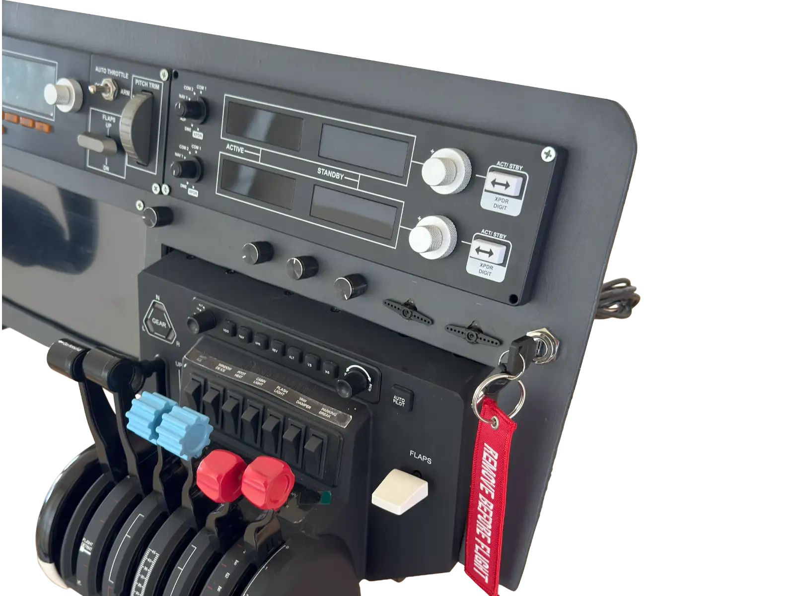 Inspiration: switch modules and cockpit controls for a flight simulator setup