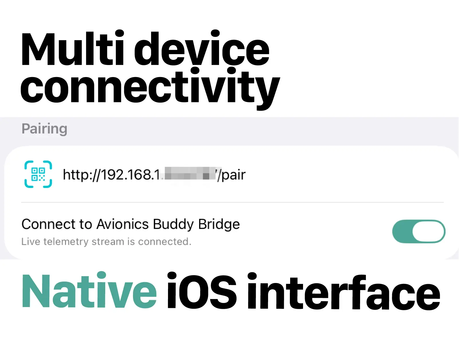 Bridge pairing settings screen